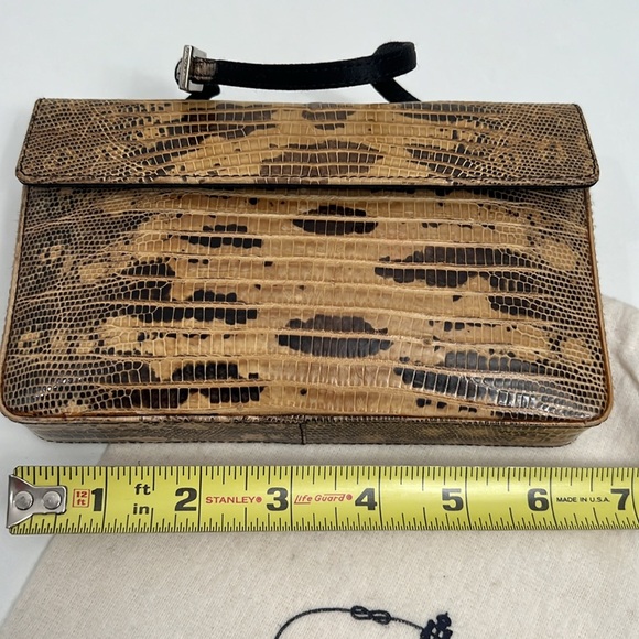 Prada Lizard Leather Mini Handbag 6.5” x 4” - Picture 10 of 11